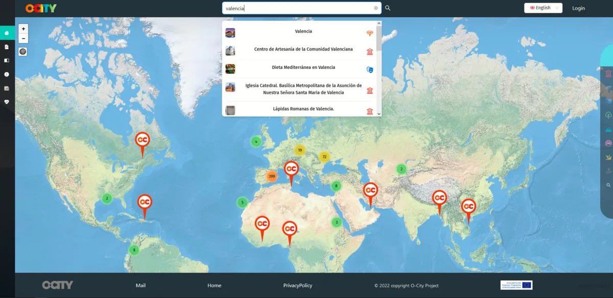 O-City - Proyecto europeo de una startup de la UPV que recoge información del patrimonio histórico de las ciudades y pueblos del mundo.